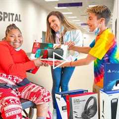 SURPRISING KIDS at the Hospital with CHRISTMAS PRESENTS!!