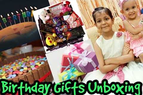 Birthday gifts 🎁 unboxing ❤ || Opening birthday gifts - Vlogs 28@Pankti Goonj World
