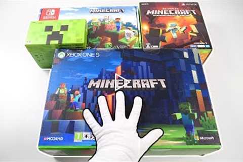 The Ultimate MINECRAFT Consoles Unboxing (Xbox One, Nintendo Switch, PlayStation Vita, 2DS XL)