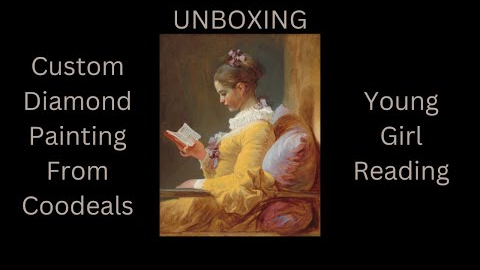 Custom Diamond Painting Unboxing From Coodeals - Young Girl Reading