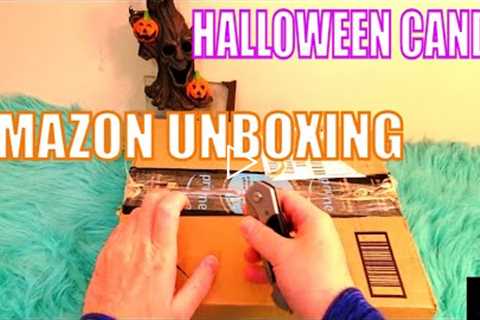 Opening Amazon Box - Halloween Candy ASMR - Unboxing ASMR  -  ASMR No Talking Oddly Satisfying Video