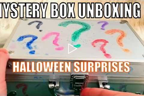 Opening Halloween Amazon Box Compilation Video - Unboxing ASMR  - ASMR No Talking - Oddly Satisfying