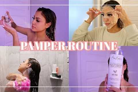 NIGHT TIME PAMPER ROUTINE | RELAXING AND CALMING SELF CARE | SKINCARE, BODY CARE, HAIR & MORE