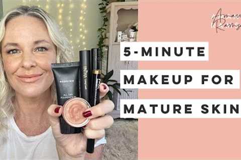 A 5 Minute makeup for mature skin
