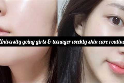 weekly skin care routine with best products|teenager &university going..