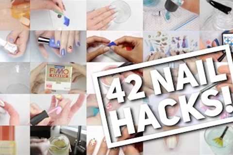 42 NAIL HACKS! | Nail Art Hack Compilation