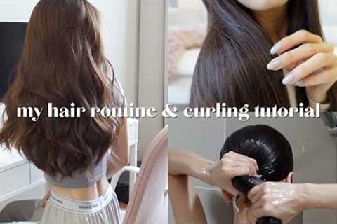 everything about my hair | my hair care routine and how I curl my hair ✨