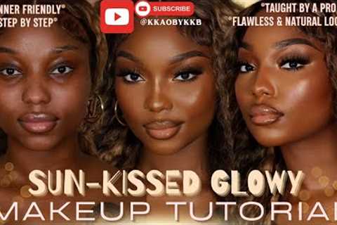 Flawless Natural Sun-Kissed Makeup Tutorial for Women of Color