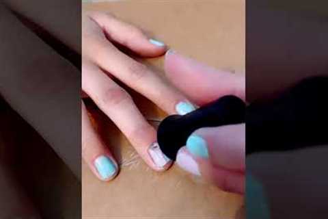 Trying out TikTok nail hack #shorts #tiktok #hack #nails #nailart #fail #funny #cringe