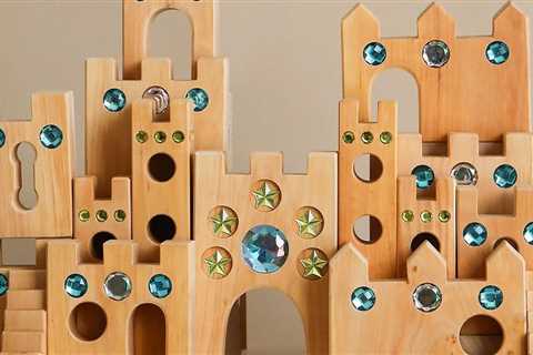 These Bauspiel Wooden Blocks Add Glittering Gems to Building Sets