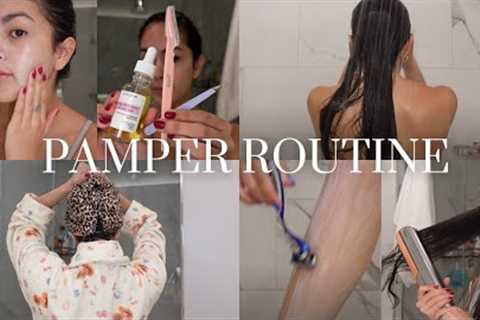 pamper routine | skin, hair, & body care reset