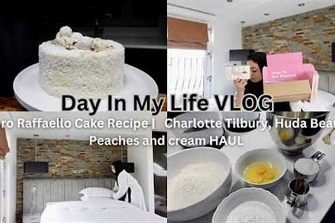 Bake Coconut Cake With Us| Switching My Makeup Stash| Huda Beauty,Charlotte Tilbury HAUL ♡