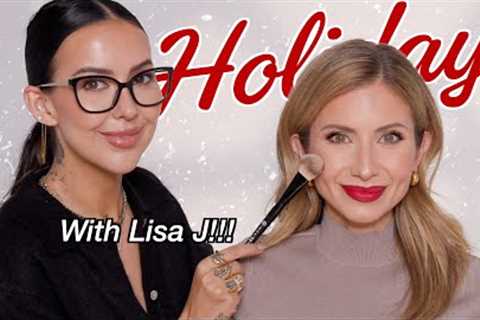 Holiday Makeup Tutorial with @lisajmakeup!!! #holidaymakeuptutorial