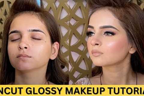 UNCUT Glossy party makeup tutorial @SakshiGuptaMakeupStudioAcademy