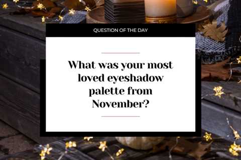 What was your most loved eyeshadow palette from November?