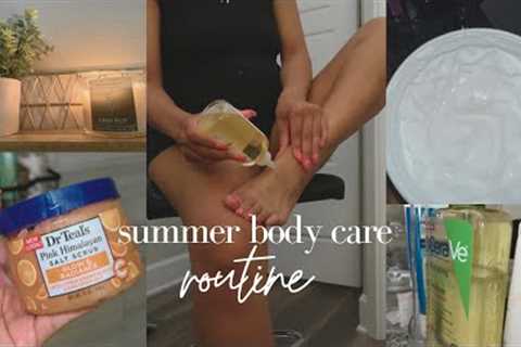 SUMMER BODY CARE ROUTINE | mosquito bites, shower routine, skin care + new products