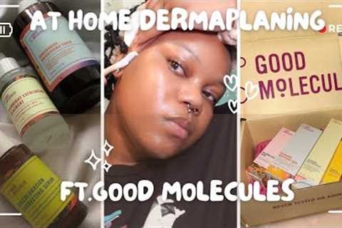 MY AT HOME DERMAPLANING SKIN CARE ROUTINE 🫧🧴