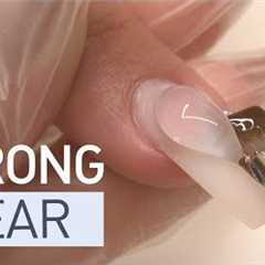 STRONG CLEAR. Nail extension on TIP