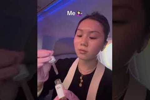 How I do skincare on the airplane ✈️