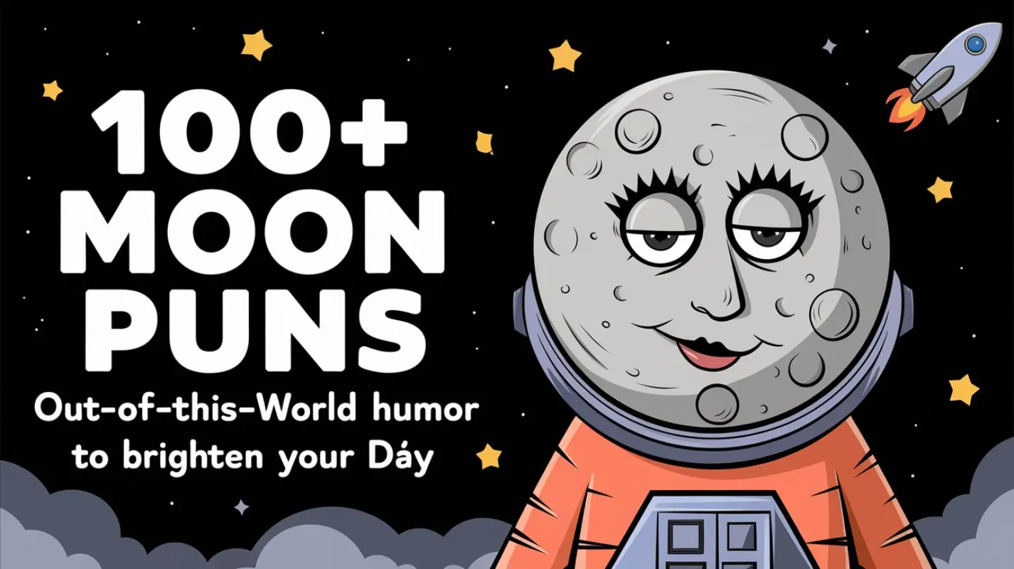 100+ Moon Puns: Out-of-This-World Humor to Brighten Your Day - Crack Up Puns